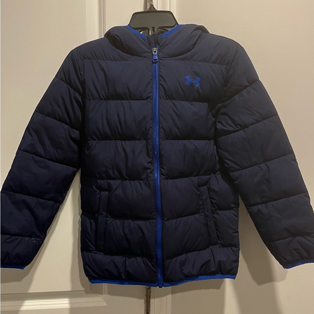 EUC Boys Under Armour Puffer Jacket Winter Coat. Perfect Condition. Size Medium.